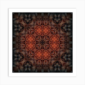 The Dark Pattern Is Red Art Print