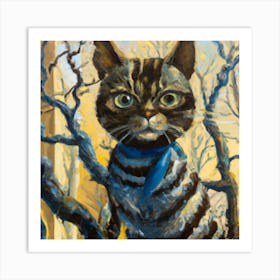 Cat In The Tree Art Print