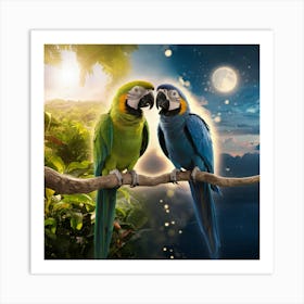 Parrots Art Print