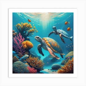 Underwater Paradise Art Print