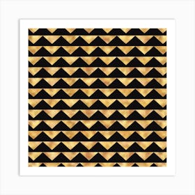 Gold Glitter Pattern Art Print