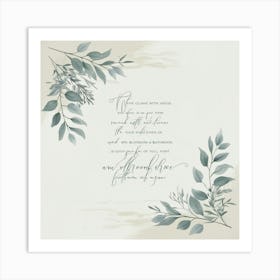 Eucalyptus Leaves Art Print