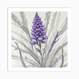 Purple Flower Art Print