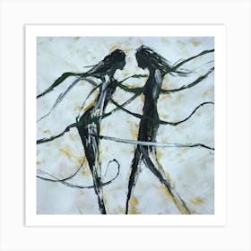 Two Dancers 1 Art Print