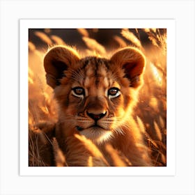 Lion Cub Art Print