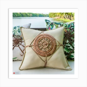 Cushion Artistic Style On Sofa 37295 Art Print