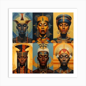 Egyptian Women 2 Art Print