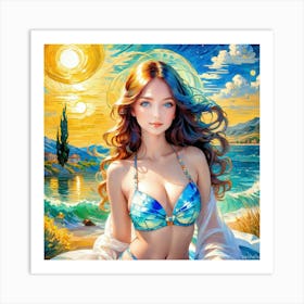 Mermaid tu Art Print