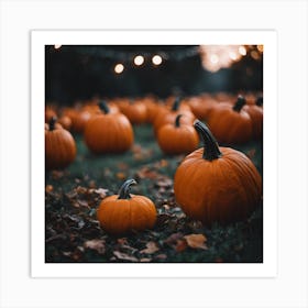 Halloween Pumpkins 4 Art Print