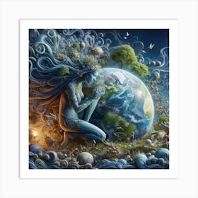 Earth Goddess 1 Art Print