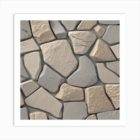 Stone Wall 50 Art Print