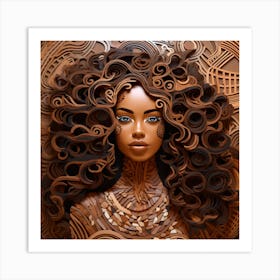 Afro-American Woman 4 Art Print