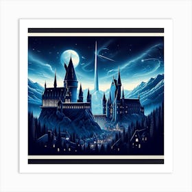 Harry Potter Castle 1 Art Print