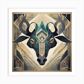 Bull Head 1 Art Print