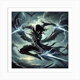 Zoya Nightshade Blades Of Night 2 Art Print