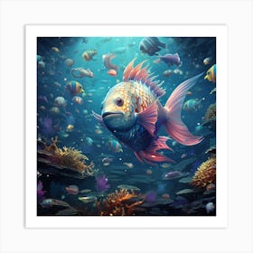 Underwater Fish Art Print