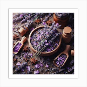 Lavender flowers 1 Art Print