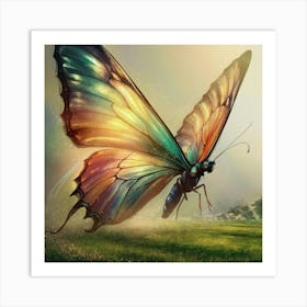 Butterfly In Flight Art Print