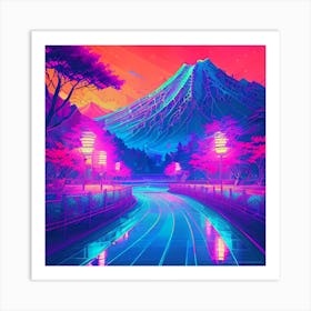 Neon Art 2 Art Print