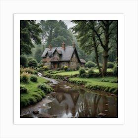 Country Cottage Art Print