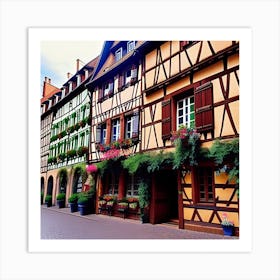 Old Town In France Art Print