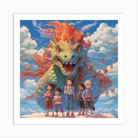 Kawaii Monster Art Print