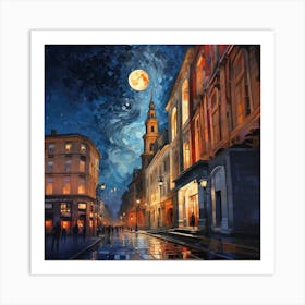 Night In The City Art Print