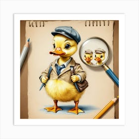 Duck Detective 9 Art Print