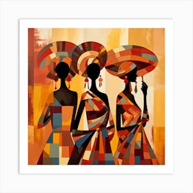 Three African Women 18 Art Print