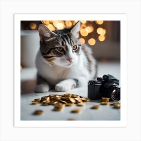 cat & mouse Art Print