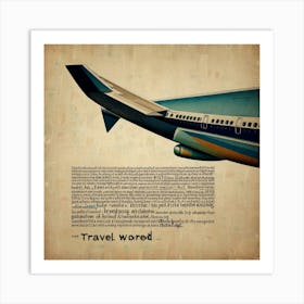 Leonardo Lightning Travel Word Definition Art 2 Art Print