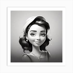 Portrait Of A Girl Art Print