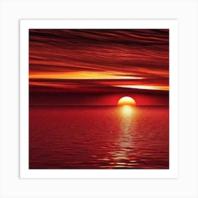 Sunset In The Sky 4 Art Print