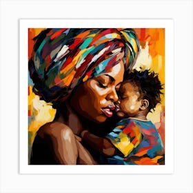 Mother And Child 3 Art Print