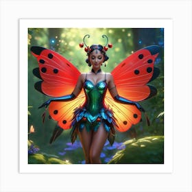 Butterfly Fairy Art Print