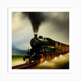 Steam Train Art Print