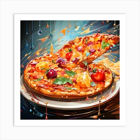 Pizza Painting Art Print