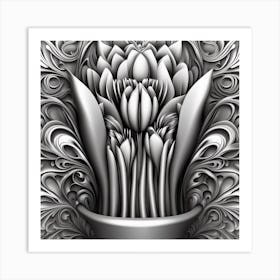 Tulips In A Vase 5 Art Print