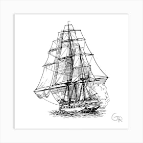 Pirate Ship 1 Art Print