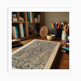 Zentangle 1 Art Print