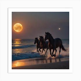 Night Fullmoon 1 Art Print