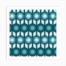 Modern Retro Pattern 31 Art Print