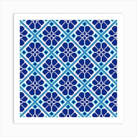 Illustration Of Ukrainian Folk Seamless Pattern Ornament Ethnic Ornament Art Print