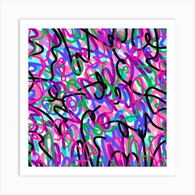 Funky Abstract Art Art Print