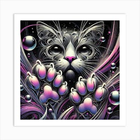 Cat Paws Art Print