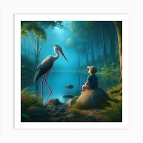 Bird In The Forest Art Print