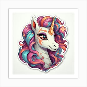 Unicorn Sticker 1 Art Print