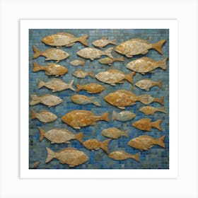 A flock of fish Art Print