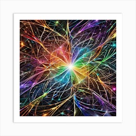 Psychedelic Abstract Background 1 Art Print