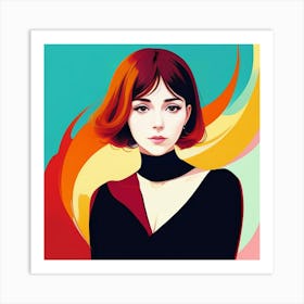 Portrait Of A Woman 7 Art Print